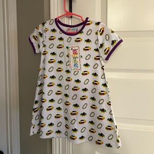 NWT Jelly Bean Mardi Gras dress, 2T